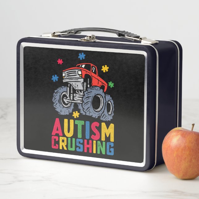Lunch Box Camion Monstre de Sensibilisation à l'Autisme Écra (En situation)