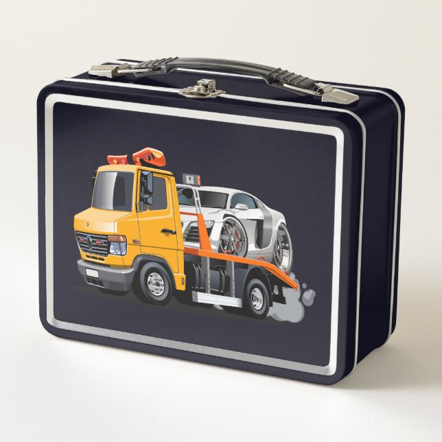 Lunch Box Camion remorque de dessin (Devant)