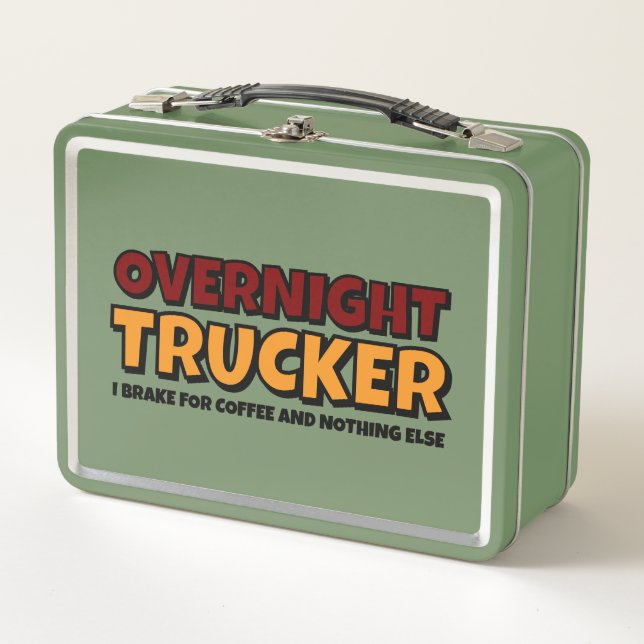 Lunch Box Camionneur de nuit, chauffeur drôle  (Devant)