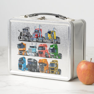 Lunch Box Camions de dessin animé