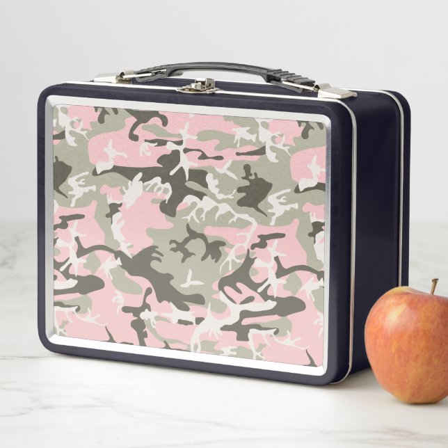 Lunch Box Camouflage rose et vert, Militaire, Armée (En situation)