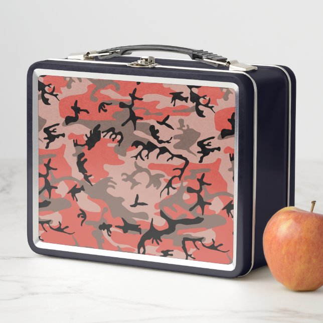 Lunch Box Camouflage rouge et Brown, Armée (En situation)