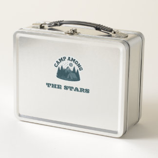 Lunch Box Campement parmi les étoiles Vintage Camping en ple