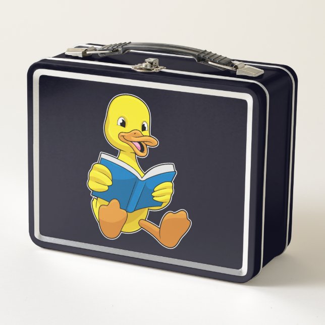 Lunch Box Canard à Reading avec Livre (Devant)