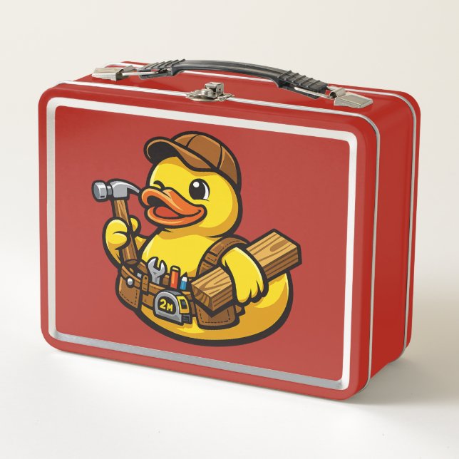 Lunch Box Canard en caoutchouc charpentier (Devant)