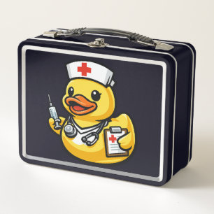 Lunch Box Canard en Caoutchouc Infirmière
