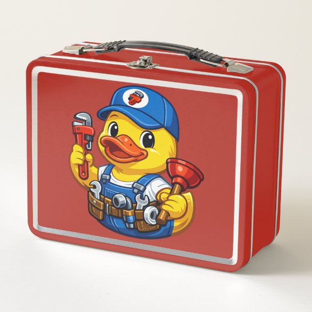 Lunch Box Canard en caoutchouc plombier (Devant)