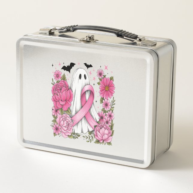 Lunch Box Cancer du sein Halloween Fantôme Boho (Devant)