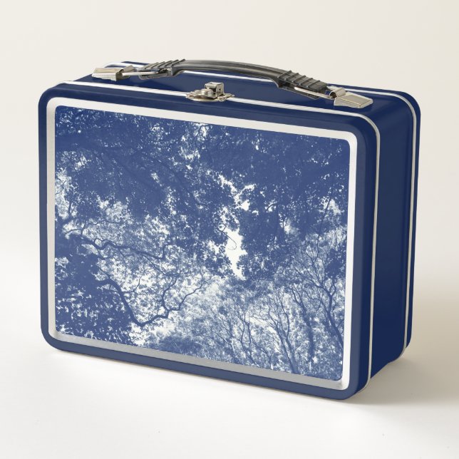 Lunch Box Canopée forestière 02 - Effet Cyanotype (Devant)