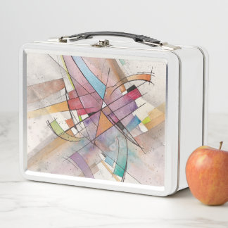 Lunch Box CANTATA en TONALITÉ PASTELLEUSE Art Abstrait