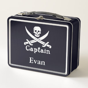 Lunch Box Capitaine pirate personnalisée