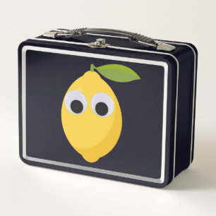 Lunch Box Caractère citron mignon avec yeux googly