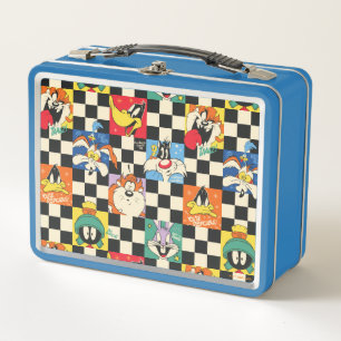 Lunch Box Caractères LOONEY TUNES™ sur Checker noir et blanc