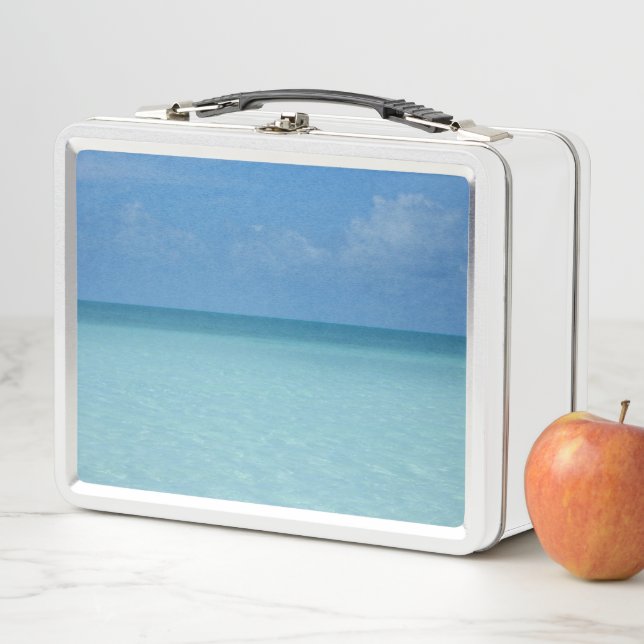 Lunch Box Caraïbes Horizon Tropical Turquoise Bleu (En situation)