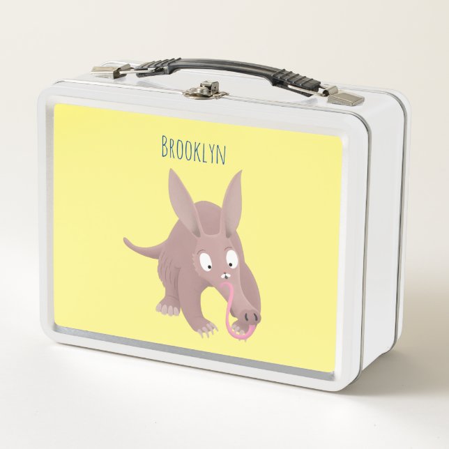 Lunch Box Caricature amusante de Aardvark (Devant)