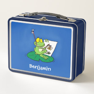 Lunch Box Caricature amusante de grenouille verte