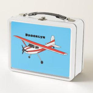 Lunch Box Caricature de l'avion à train de vélo