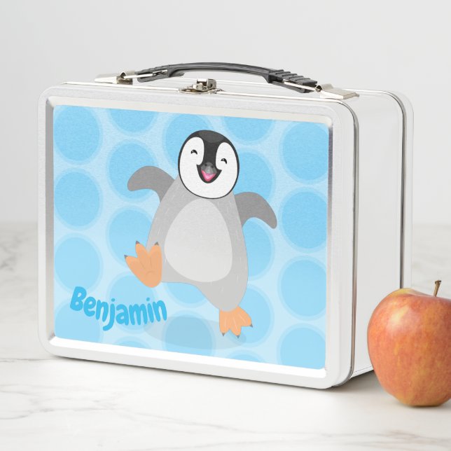 Lunch Box Caricature de pingouin mignonne bébé heureux emper (En situation)