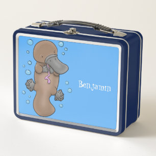 Lunch Box Caricature de platypus bébé très heureuse