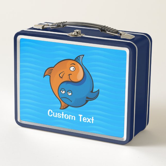 Lunch Box Caricature de poisson Yin Yang (Devant)