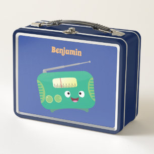 Lunch Box Caricature de radio rétro amusante