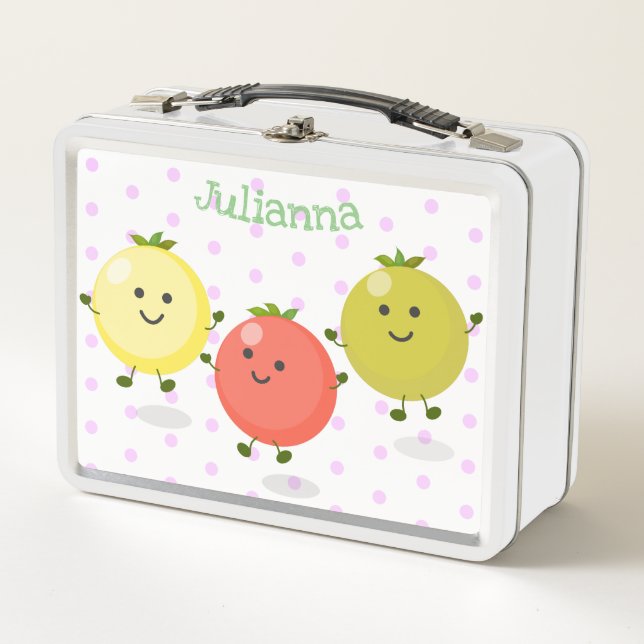 Lunch Box Caricature de tomates cerises mûres (Devant)