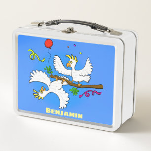 Lunch Box Caricature d'oiseaux de cockatoo amusante