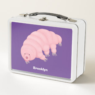 Lunch Box Caricature d'ours d'eau tardigrade rose mignon