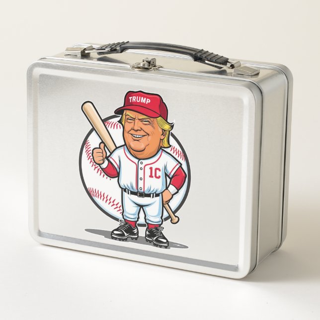 Lunch Box Caricature du baseball de Trump (Devant)
