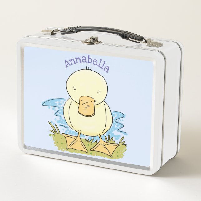 Lunch Box Caricature jaune mignon pour canard bébé (Devant)