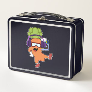 Lunch Box Carotte dans la musique avec casque