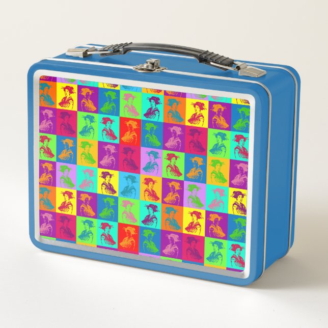 Lunch Box Carrés Pop Geisha (Devant)