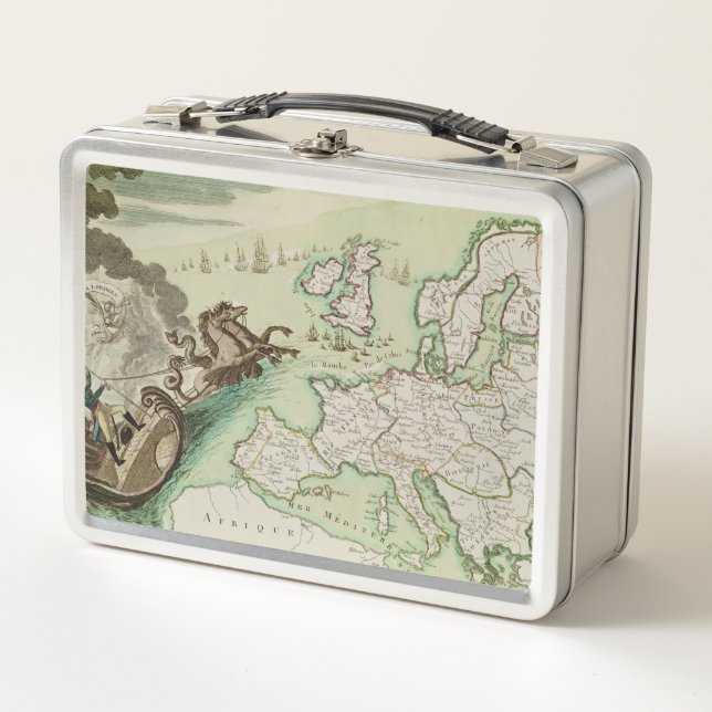 Lunch Box Carte d'attaque navale sur l'Angleterre par (Devant)