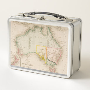 Lunch Box Carte de l'Australie et de la Nouvelle Zélande