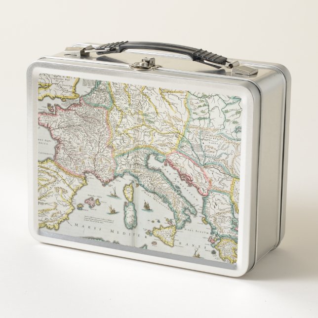 Lunch Box Carte de l'empire de Charlemagne (Devant)