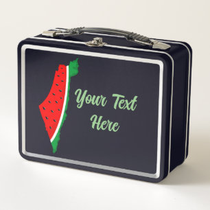 Lunch Box Carte de Palestine Watermelon Symbole de la libert