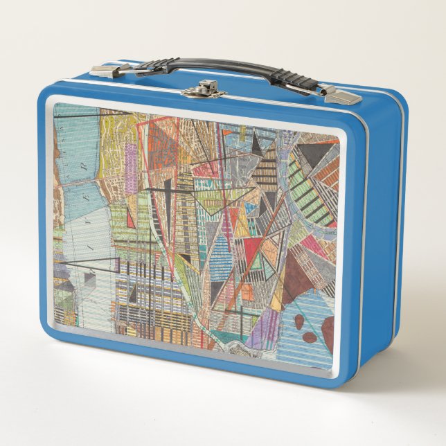 Lunch Box Carte moderne de New York I (Devant)