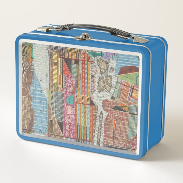 Lunch Box Carte moderne de New York III (Devant)