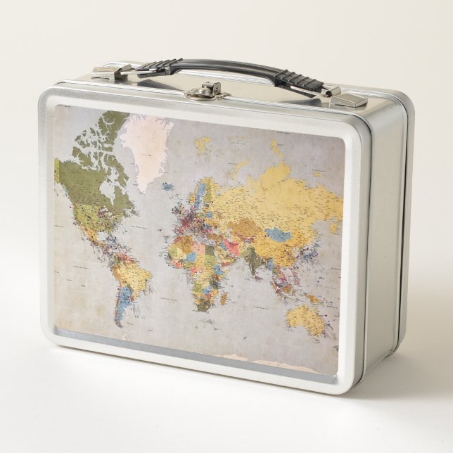 Lunch Box carte mondiale (Devant)