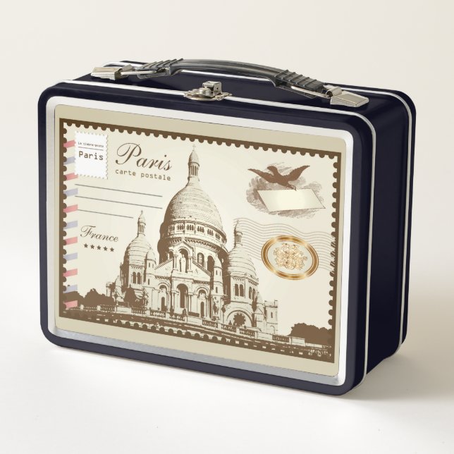 Lunch Box Carte Postale Paris France Non Postage (Devant)