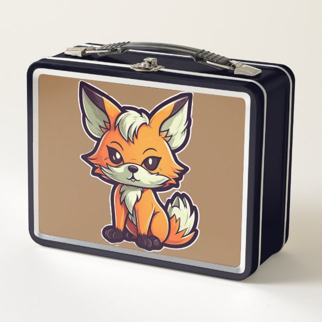 LUNCH BOX CARTOON FOX (Devant)
