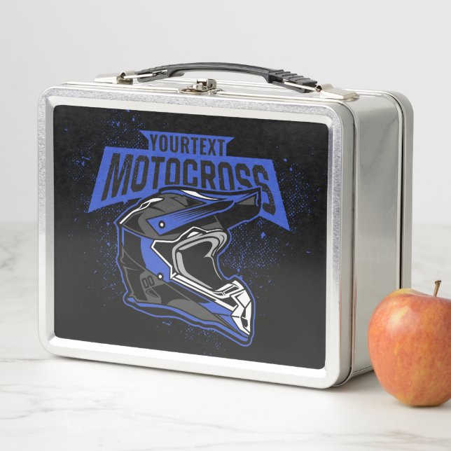 Lunch Box Casque de course de motocross motocross personnali (En situation)