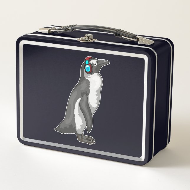 Lunch Box Casque de musique Penguin (Devant)