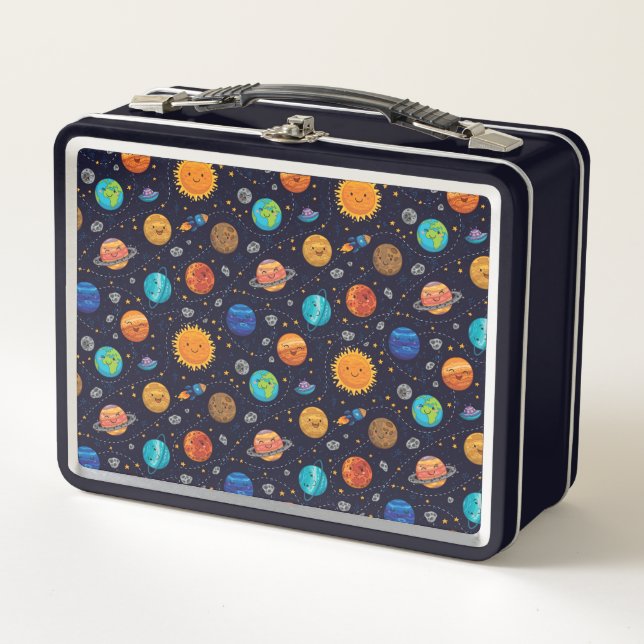 Lunch Box Casse-tête Planètes Joyeuses (Devant)