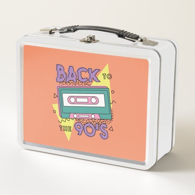 Lunch Box Cassette Classique de la Nostalgie des Années 90 (Devant)