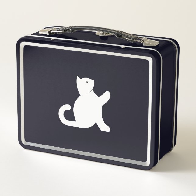 Lunch Box Cat dit bonjour (Dos)