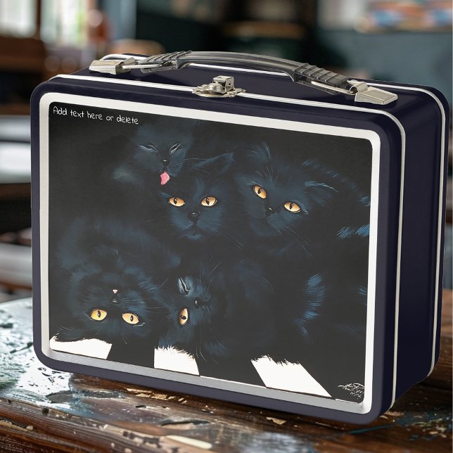 Lunch Box Cat noir (Créateur téléchargé)