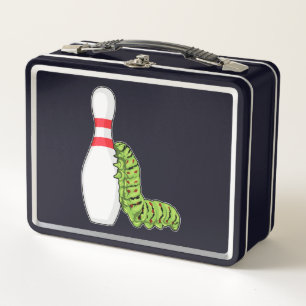 Lunch Box caterpillar at bowling with bowling pin