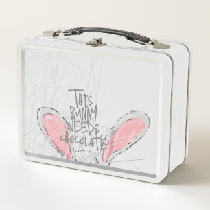 Lunch Box "Ce Lapin A Besoin De Chocolat" Boîte de chasse