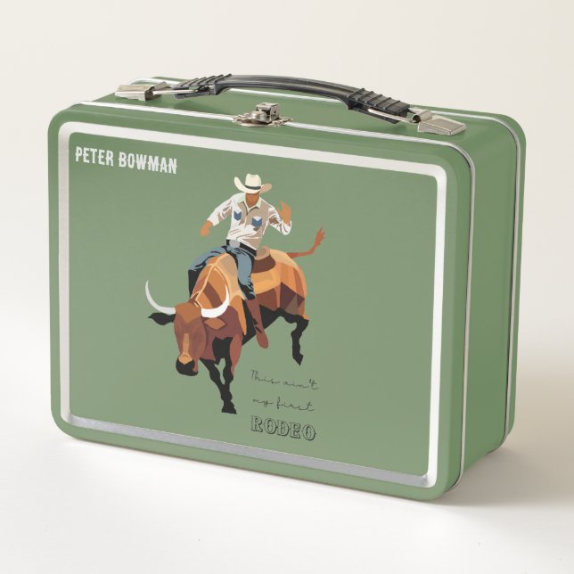 Lunch Box Ce n'est pas mon premier RODEO : Bull rider (Devant)
